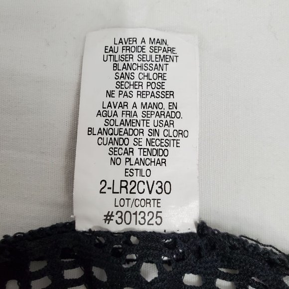 Lauren Ralph Lauren Women's Black Crochet Knit Swim Cover-Up Tunic Dress Small - Picture 6 of 11